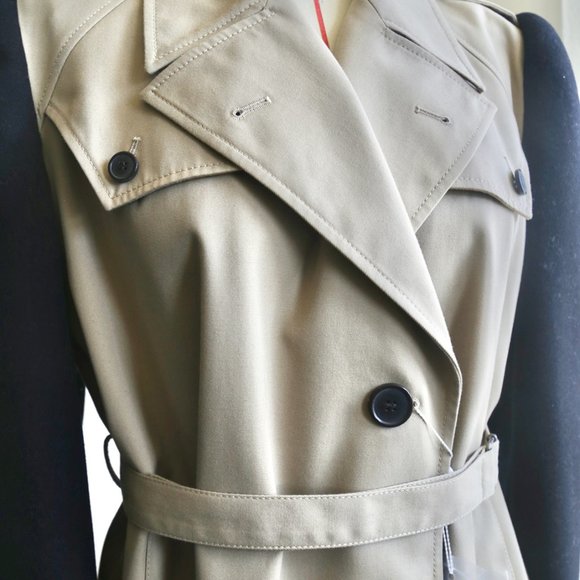 Maison Margiela Wool-sleeve twill trench coat - Picture 5 of 10